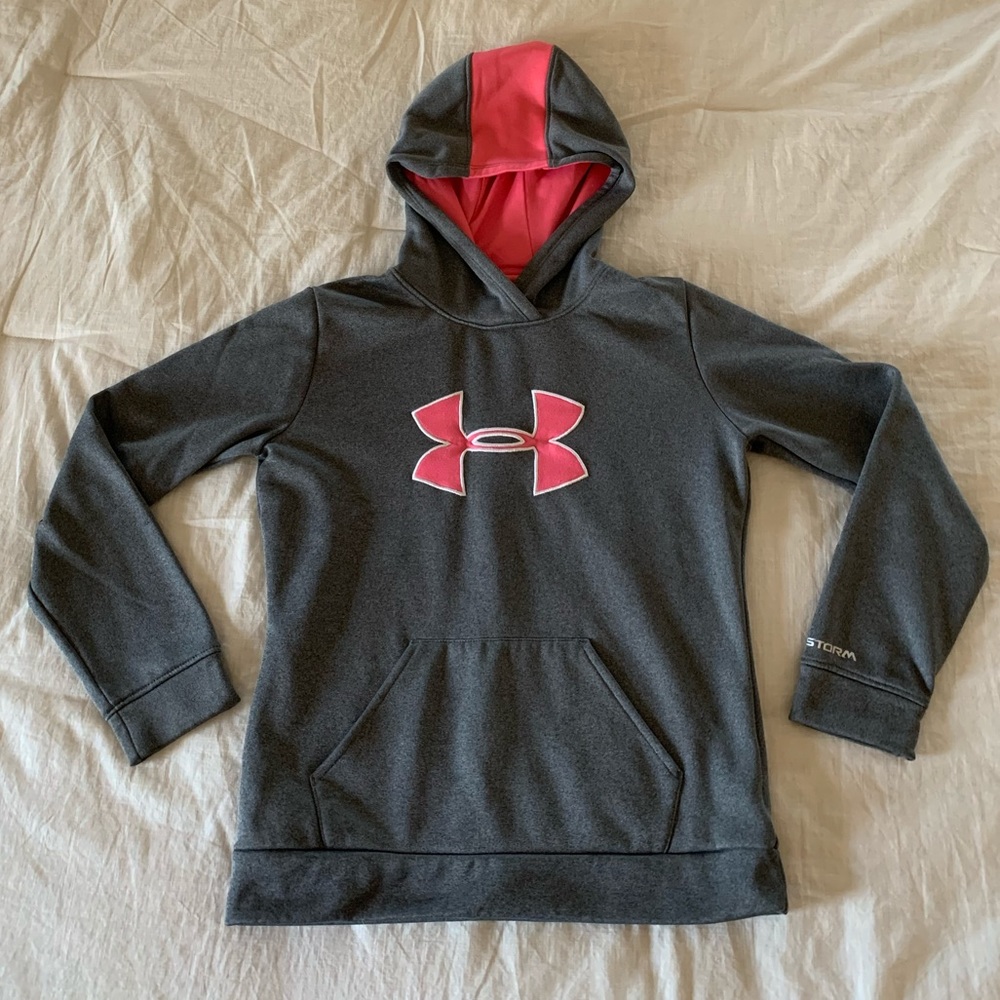 Under Armor Girls Sweatshirt Hoodie YL